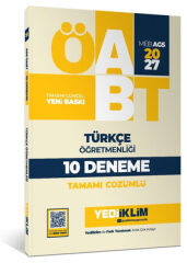 Yediiklim 2027 ÖABT MEB-AGS Türkçe Öğretmenliği 10 Deneme Çözümlü