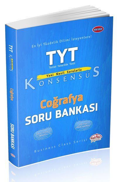 Editör Yayınevi TYT Konsensüs Coğrafya Soru Bankası