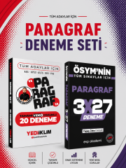 Yediiklim Paragraf 20 Deneme & 3x27 Paragraf Deneme EVP Akademi Seti