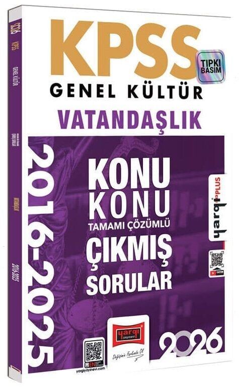 Yargı 2026 KPSS Vatandaşlık Çıkmış Sorular 2016-2025 Konu Konu Çözümlü Yargı Yayınları