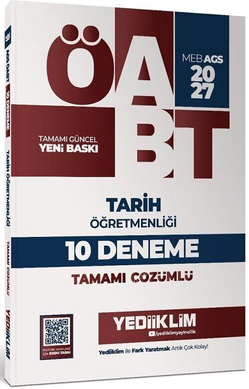 Yediiklim 2027 ÖABT MEB-AGS Tarih Öğretmenliği 10 Deneme Çözümlü