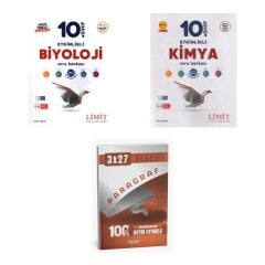 2027 Limit 10. Sınıf Etkinlikli Biyoloji Maarif + Kimya Soru + anla kazan paragraf deneme 3'lü Set