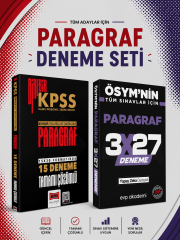 Yargı Birebir Paragraf 15 Deneme & 3x27 Paragraf Deneme EVP Akademi Seti