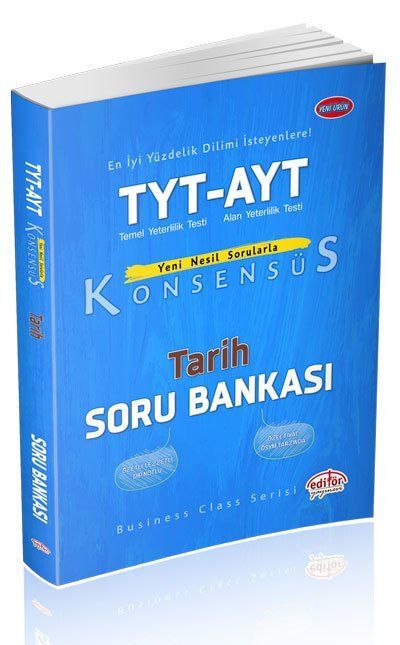 Editör Yayınevi TYT AYT Konsensüs Tarih Soru Bankası