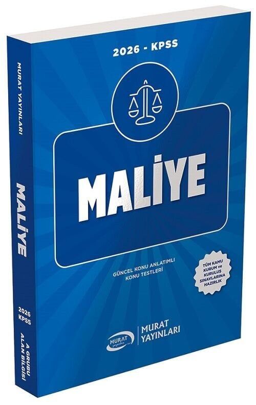 Murat 2026 KPSS A Grubu Maliye Konu Anlatımlı Murat Yayınları