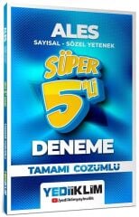 Yediiklim 2026 ALES Süper 5 li Deneme Çözümlü Yediiklim Yayınları