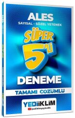 Yediiklim 2026 ALES Süper 5 li Deneme Çözümlü Yediiklim Yayınları