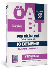 Yediiklim 2027 ÖABT MEB-AGS Fen Bilimleri Öğretmenliği 10 Deneme Çözümlü