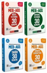 YENİ AGS - Pegem 2026 MEB-AGS Sözel + Sayısal Yetenek + Tarih + Türkiye Coğrafyası 120 Deneme 4 lü Set Pegem Akademi Yayınları