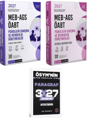 Pegem 2027 ÖABT MEB-AGS Psikolojik Danışma ve Rehberlik Öğretmenliği Konu Anlatımlı + Soru Bankası 2 li Set+ EVP Akademi Paragraf
