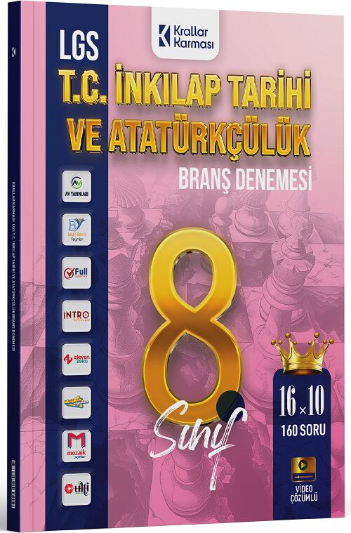 Krallar Karması 8. Sınıf LGS TC İnkılap Tarihi ve Atatürkçülük 16x10 Branş Denemeleri Krallar Karması