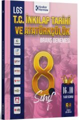 Krallar Karması 8. Sınıf LGS TC İnkılap Tarihi ve Atatürkçülük 16x10 Branş Denemeleri Krallar Karması
