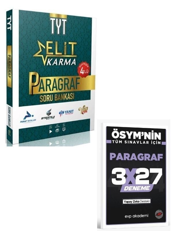 Paraf 2027 TYT Paragraf Elit Karma Soru Bankası+ EVP Akademi Paragraf