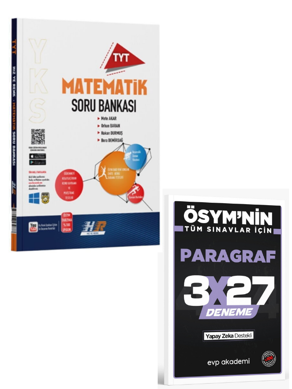 Hız ve Renk 2027 TYT Matematik Soru Bankası+ EVP Akademi Paragraf