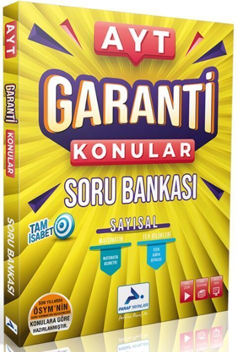 Paraf Yayınları AYT Garanti Konular Sayısal Soru Bankası
