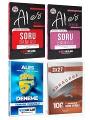 Yediiklim + Anla Kazan 2026 ALES Sayısal Sözel Yetenek Soru + Deneme + Paragraf Deneme 4 lü Set