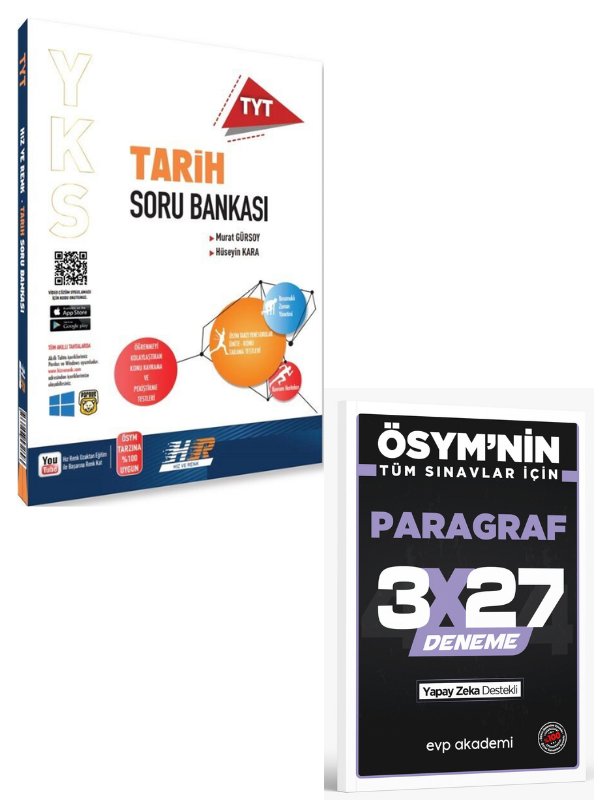 Hız ve Renk 2027 TYT Tarih Soru Bankası+ EVP Akademi Paragraf