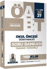 Yediiklim 2027 ÖABT MEB-AGS Okul Öncesi Öğretmenliği Soru Bankası Çözümlü - Hasan Sanlı
