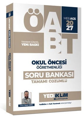Yediiklim 2027 ÖABT MEB-AGS Okul Öncesi Öğretmenliği Soru Bankası Çözümlü - Hasan Sanlı