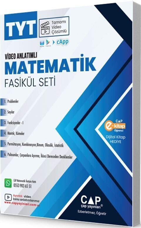 Çap TYT Matematik Seti Tamamı Video Çözümlü