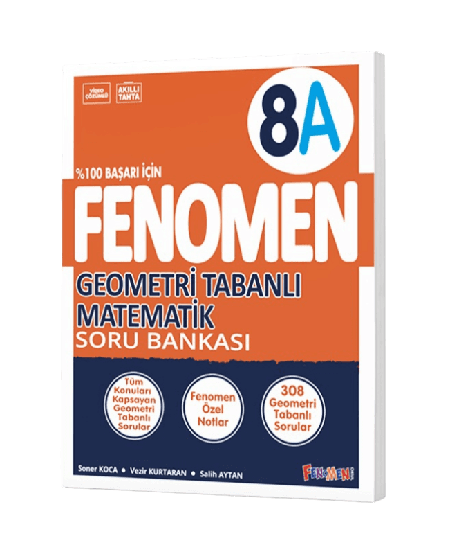 Fenomen Okul Yayınları 8. Sınıf Geometri Tabanlı Matematik A Fenomen Soru Bankası