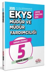 Editör 2025 MEB EKYS Müdür ve Yardımcılığı 5 Deneme Çözümlü Editör Yayınları