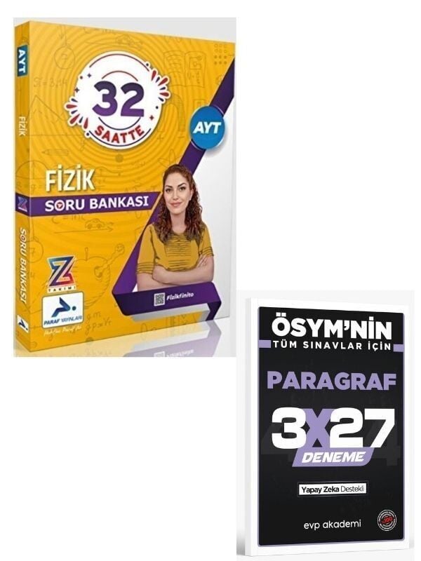 Paraf 2027 Z Takımı AYT Fizik Soru Bankası+ EVP Akademi Paragraf