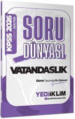 Yediiklim 2026 KPSS Vatandaşlık Soru Dünyası Soru Bankası Yediiklim Yayınları
