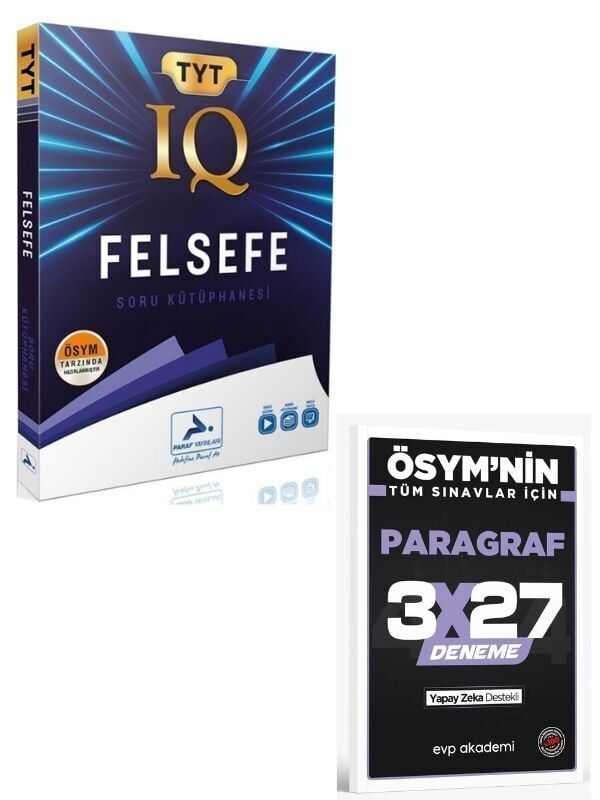 Paraf 2027 TYT Felsefe IQ Soru Kütüphanesi+ EVP Akademi Paragraf