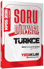 Yediiklim 2026 KPSS Türkçe Soru Dünyası Soru Bankası Yediiklim Yayınları