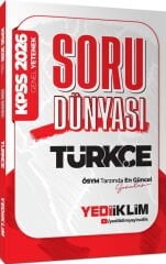 Yediiklim 2026 KPSS Türkçe Soru Dünyası Soru Bankası Yediiklim Yayınları