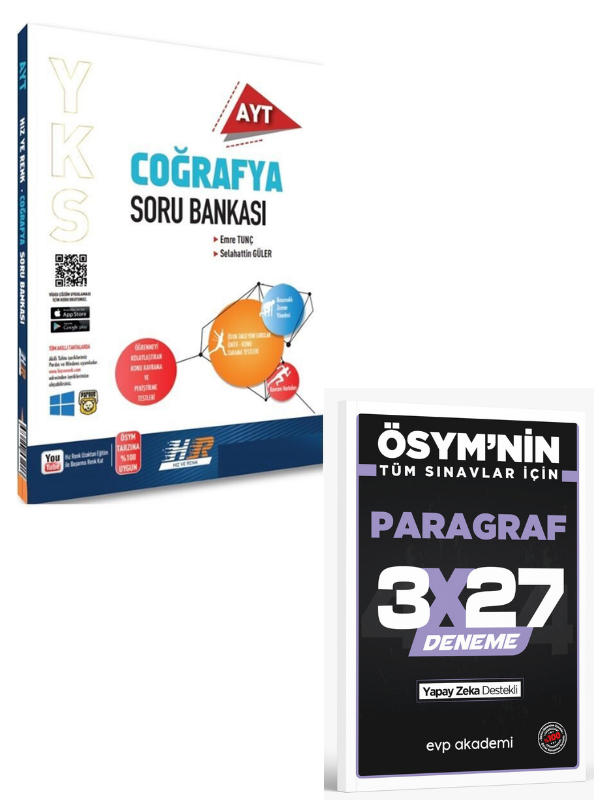 Hız ve Renk 2027 AYT Coğrafya Soru Bankası+ EVP Akademi Paragraf