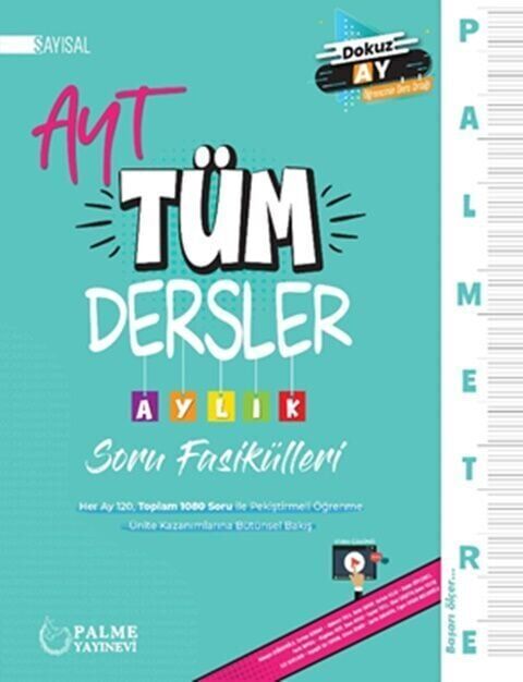 Palme Yayınları AYT Sayısal Tüm Dersler Aylık Çalışma Fasikülleri