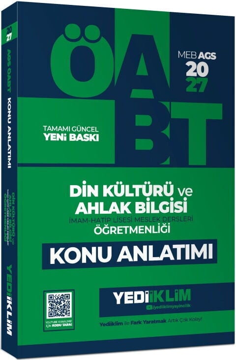 Yediiklim 2027 ÖABT MEB-AGS Din Kültürü ve Ahlak Bilgisi Öğretmenliği Konu Anlatımı