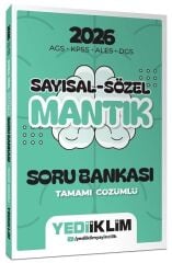 Yediiklim 2026 KPSS MEB-AGS ALES DGS Sayısal Sözel Mantık Soru Bankası Çözümlü Yediiklim Yayınları