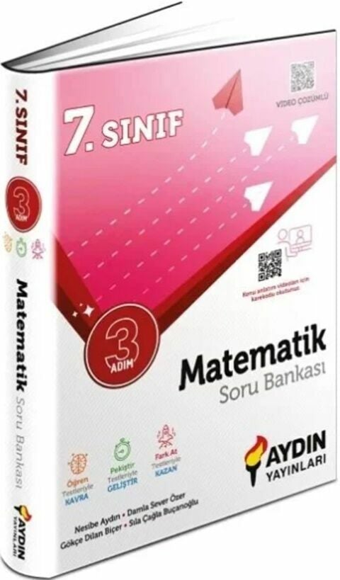 Aydın Yayınları 7. Sınıf Matematik 3 Adım Soru Bankası Video Çözümlü