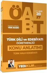 Yediiklim 2027 ÖABT MEB-AGS Türk Dili ve Edebiyatı Öğretmenliği Türk Halk Edebiyatı Konu Anlatımı - Faruk Karaaslan