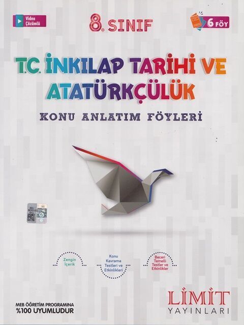 Limit Yayınları 8. Sınıf T.C. İnkılap Tarihi ve Atatürkçülük Konu Anlatım Föyleri