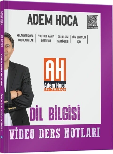 KR Akademi Adem Hoca Tüm Sınavlar İçin Dil Bilgisi Video Ders Kitabı