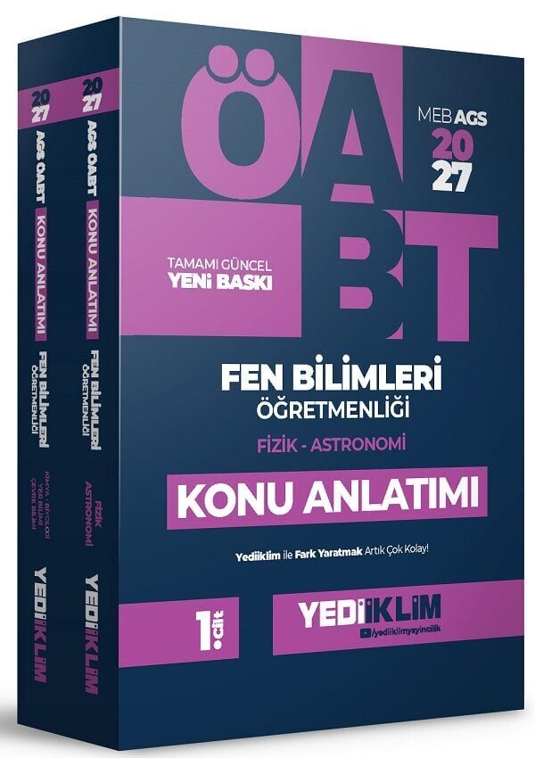 Yediiklim 2027 ÖABT MEB-AGS Fen Bilgisi Öğretmenliği Konu Anlatımı Modüler Set