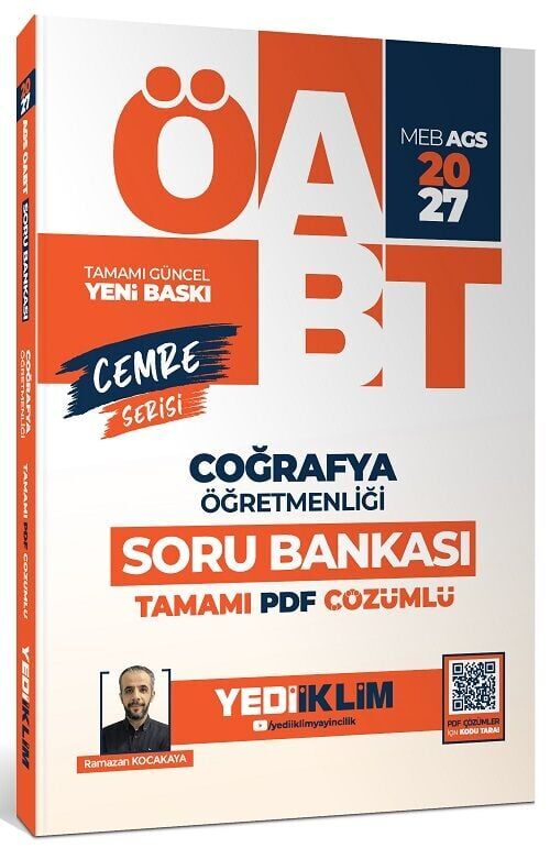 Yediiklim 2027 ÖABT MEB-AGS Coğrafya Öğretmenliği Soru Bankası Çözümlü Cemre Serisi - Ramazan Kocakaya