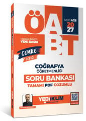 Yediiklim 2027 ÖABT MEB-AGS Coğrafya Öğretmenliği Soru Bankası Çözümlü Cemre Serisi - Ramazan Kocakaya