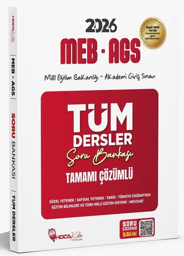YENİ AGS - Hoca Kafası 2026 MEB-AGS Tüm Dersler Soru Bankası Çözümlü Hoca Kafası Yayınları