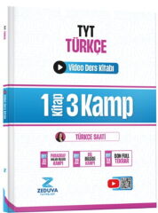 Zeduva Yayınları TYT Türkçe 1 Kitap 3 Kamp Video Ders Kitabı