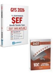 GYS Akademi 2026 GYS İçişleri Bakanlığı Şef Özet Ders Notları +Anla Kazan Paragraf Deneme