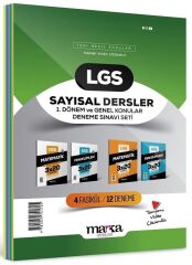 Marka 2025 8. Sınıf LGS Sayısal 1. Dönem Genel Konular 4 Fasikül 12 Deneme Set Marka Yayınları