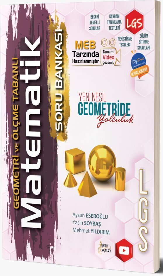 Tanım Yayınları 8. Sınıf Geometri ve Ölçme Tabanlı Matematik Soru Bankası