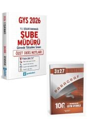 GYS Akademi 2026 GYS İçişleri Bakanlığı Şube Müdürü Özet Ders Notları +Anla Kazan Paragraf Deneme