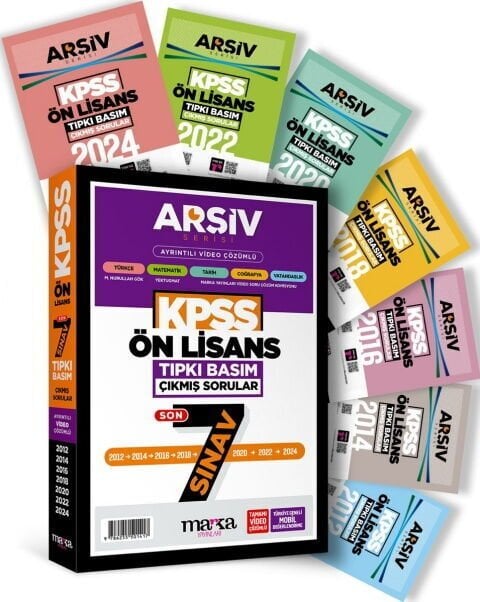 Marka 2026 KPSS Ön Lisans Çıkmış Sorular Son 7 Yıl Tıpkı Basım Çözümlü ARŞİV Serisi Marka Yayınları
