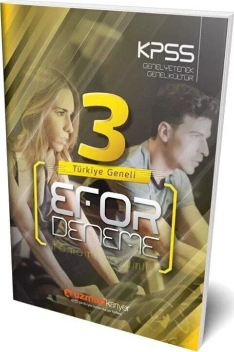 Uzman Kariyer KPSS Genel Yetenek Genel Kültür Efor 3 Deneme Çözümlü
